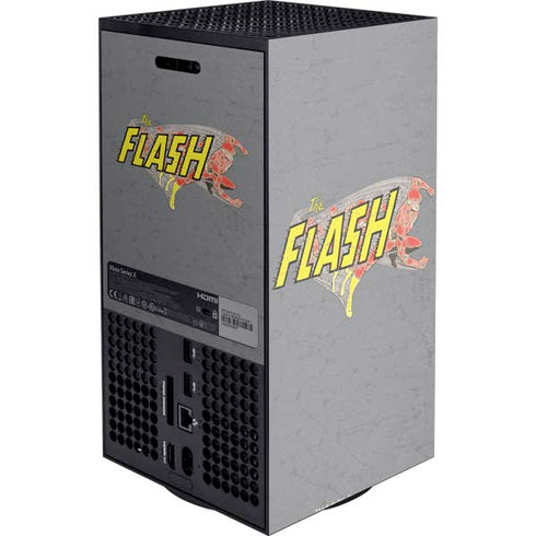 DC Comics The Flash Vintage Action Running Pose XBox Series X Digital Edition Console Skin
